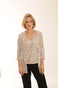 Pomodoro Champagne Sequin Jacket (50%REDUCED)