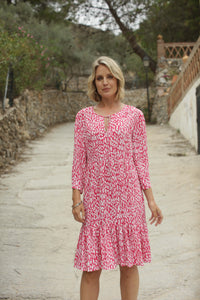 Pomodoro Santorini  Pink Swing Dress  50% REDUCED