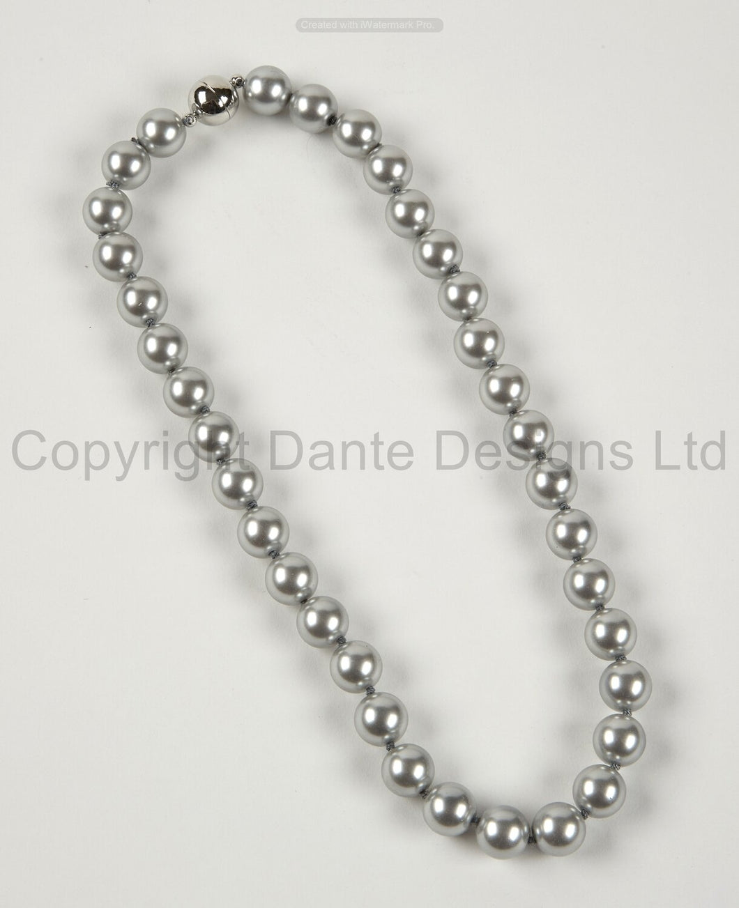 Dante Grey Pearls with Magnetic Clasp