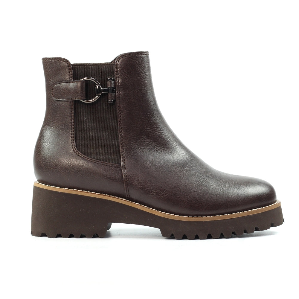 Luner Brown Union Ankle Boot