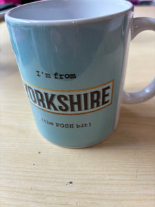 I'm from Yorkshire 'The Posh Bit' Blue Mug