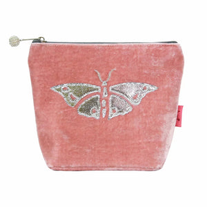 Lua Pink Velvet Cosmetic Bag