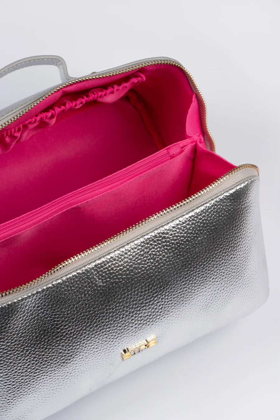 Silver Metallic Vanity Case