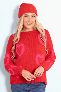 Red/Fuchsia Wool Sweater