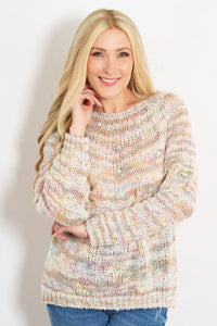 Cream Multi Sweater