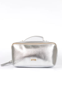 Silver Metallic Vanity Case