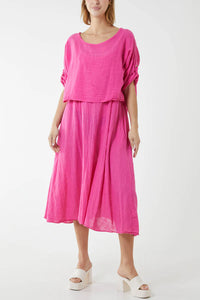 Fuchsia Pink Cami Dress