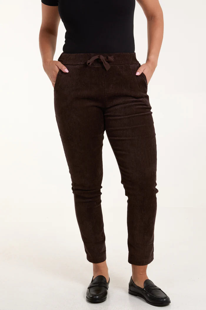 Chocolate Cord Magic Trousers