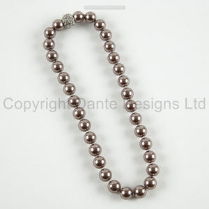 Dante Brown Pearls with Magnetic Clasp