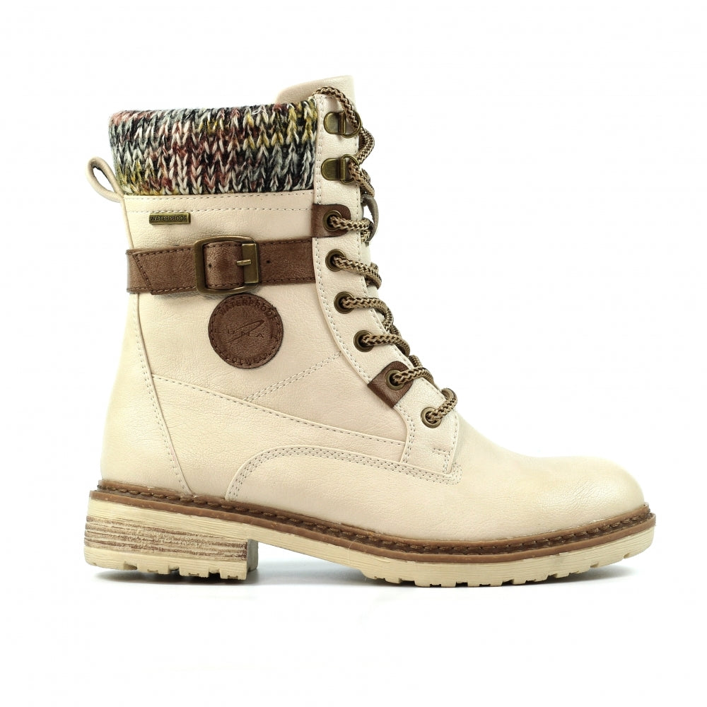 Lunar Annabelle Cream Laced Boot