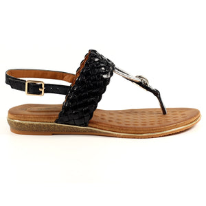 Lunar Dawley Black Sandal