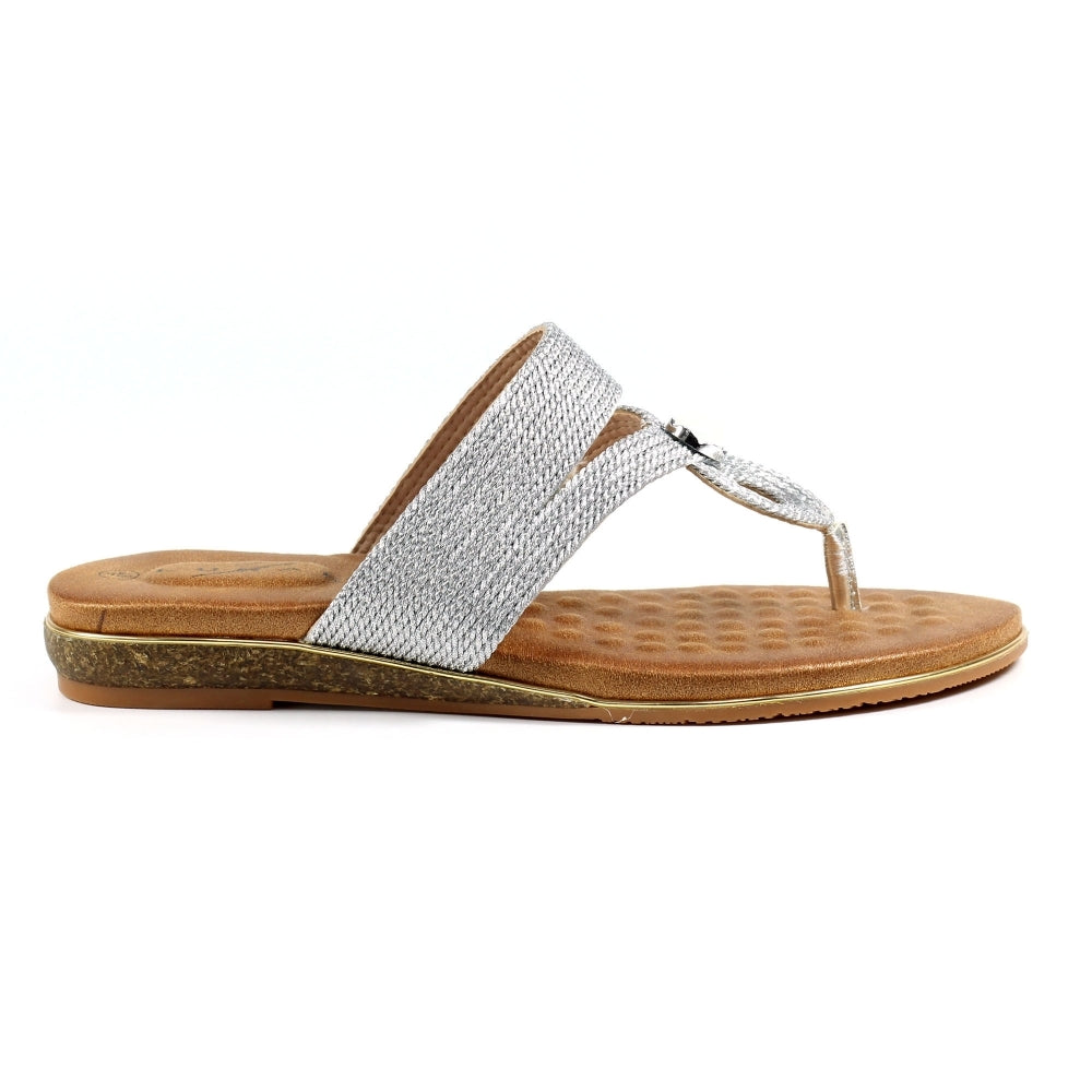 Lunar Ezra Silver Sandal