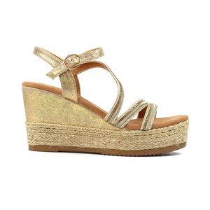 Lunar Fern Gold Sandal