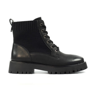 Lunar Black Tetris Ankle Boot