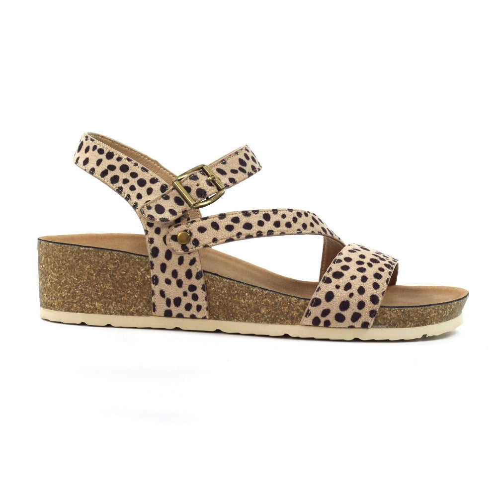 lunar Muster  Ocelot Wedge Sandal