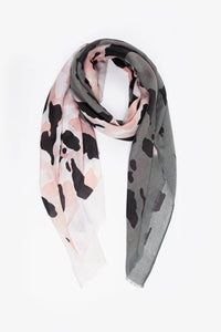 Khaki & Pink Ombre Scarf