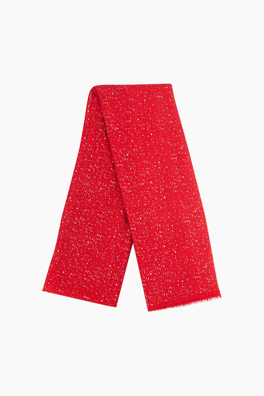 Red Glitter Scarf