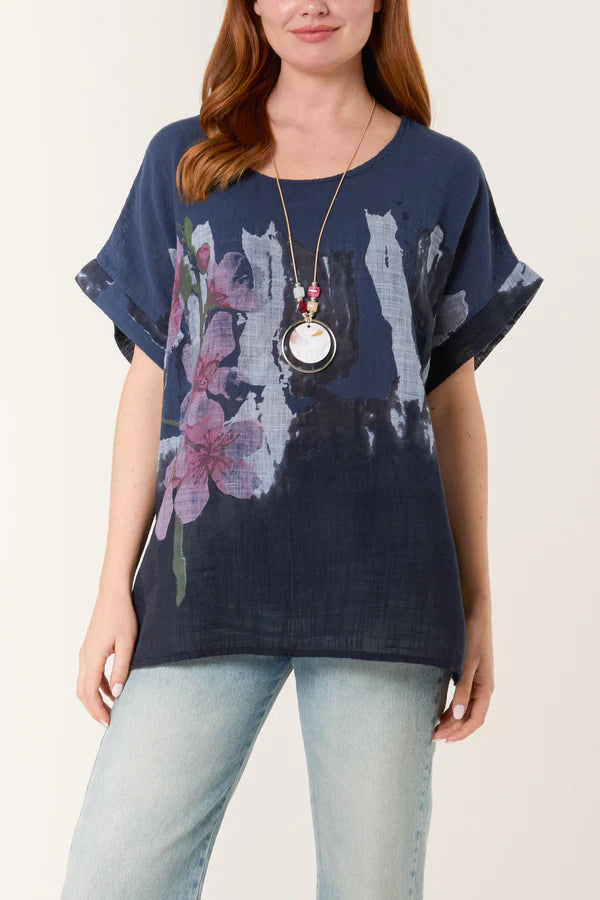 Watercolour Cotton Top