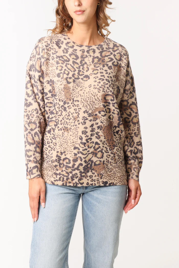 Leopard Print Lightweight Sweater