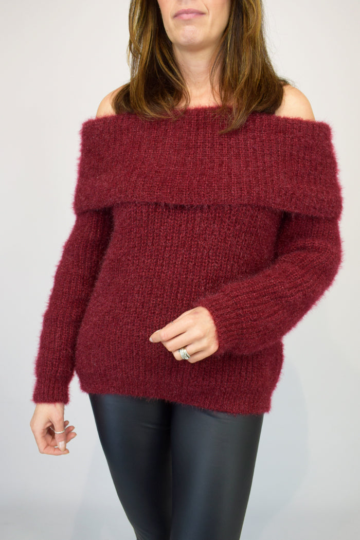 Off the Shoulder Bardot Sweater