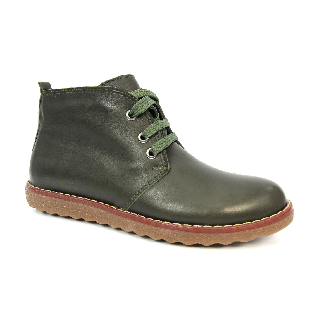 Lunar Claire Green Leather Boot