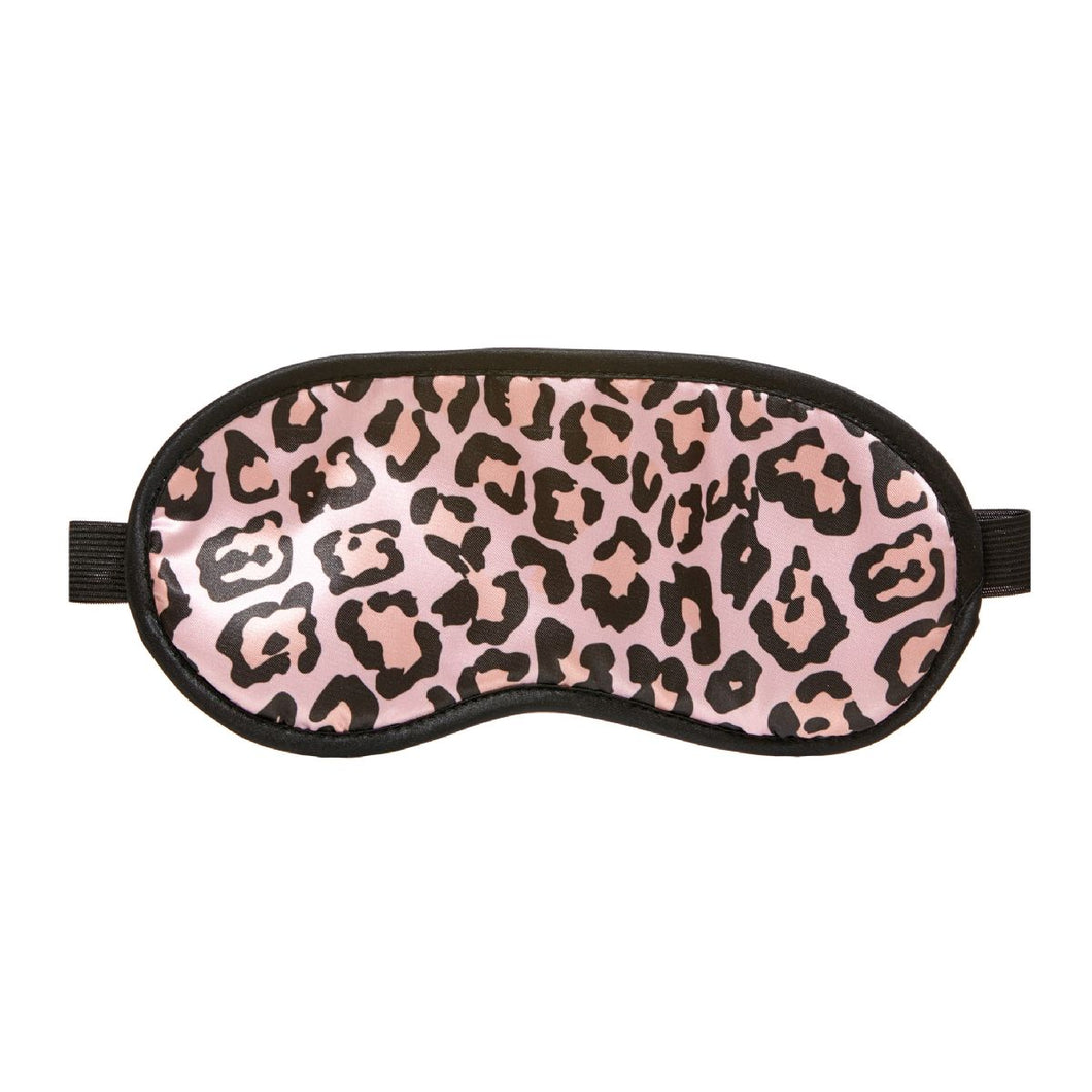Leopard Print Eye Mask with Ear Plugs