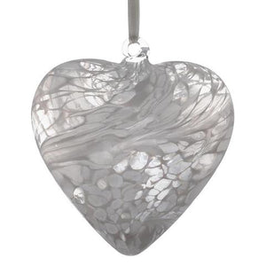 Sienna 8cm White Glass Heart